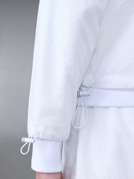 ULTRALIGHT RIPSTOP 4-BAR FUNNEL NECK JACKET WHITE