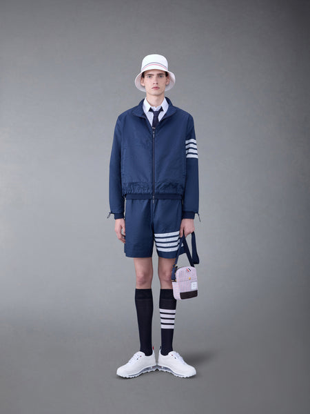 ULTRALIGHT RIPSTOP 4-BAR FUNNEL NECK JACKET NAVY