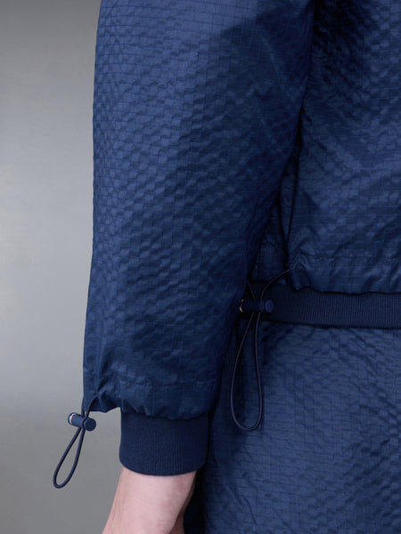 ULTRALIGHT RIPSTOP 4-BAR FUNNEL NECK JACKET NAVY