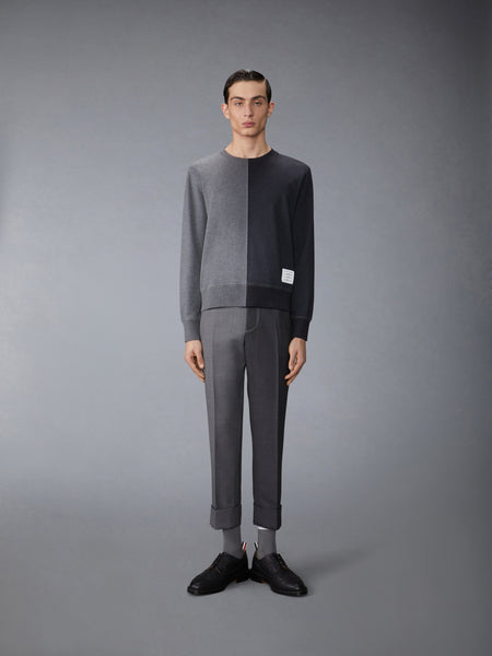 FUNMIX COTTON MILANO CONTRAST STITCH CREW NECK SWEATSHIRT FUN MIX