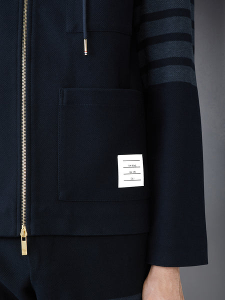 DOUBLE FACE TECH 4-BAR JACKET NAVY