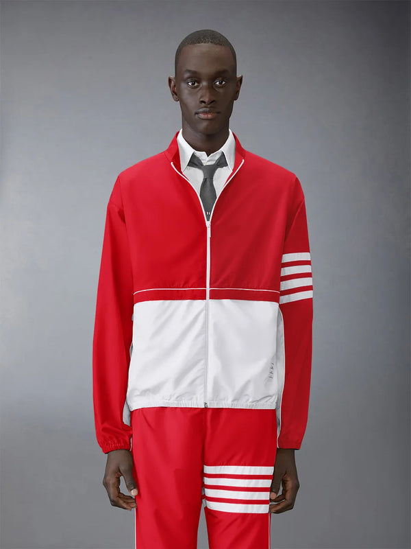 RIPSTOP 4-BAR COLOR BLOCK WINDBREAKER - featured image