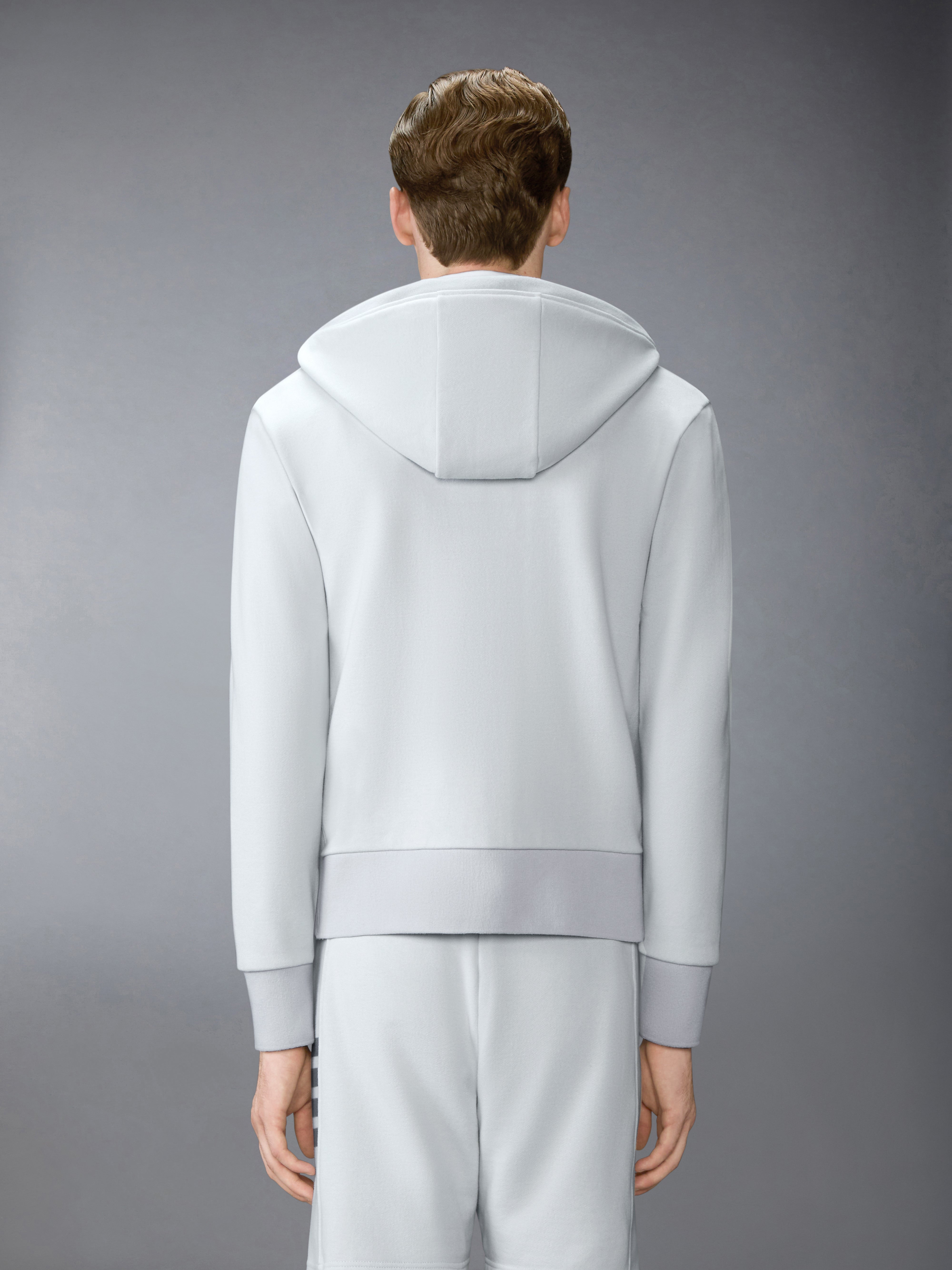 Loopback Jersey 4-Bar Zip Up Hoodie | Thom Browne
