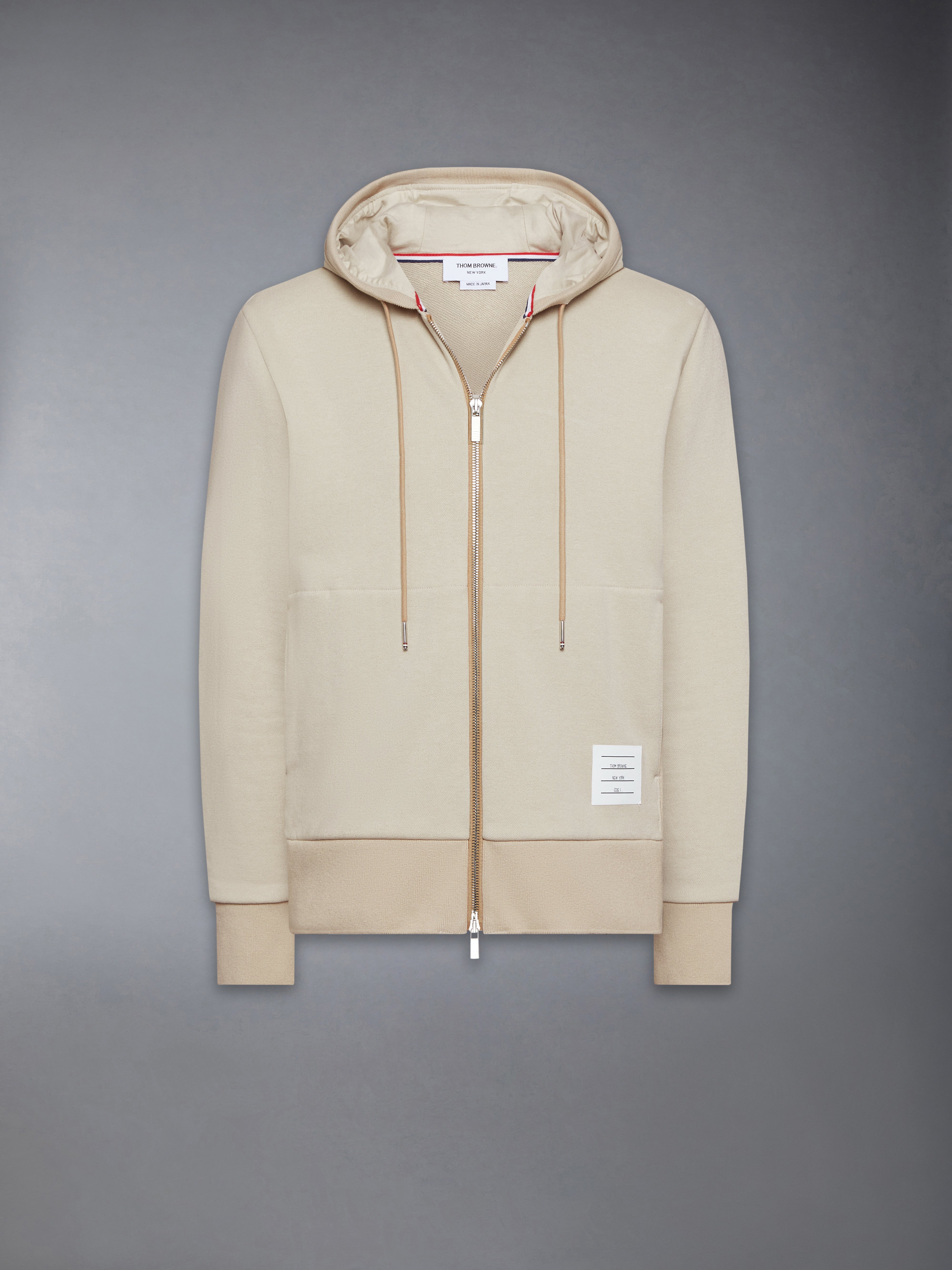 Loopback Jersey 4-Bar Zip Up Hoodie | Thom Browne