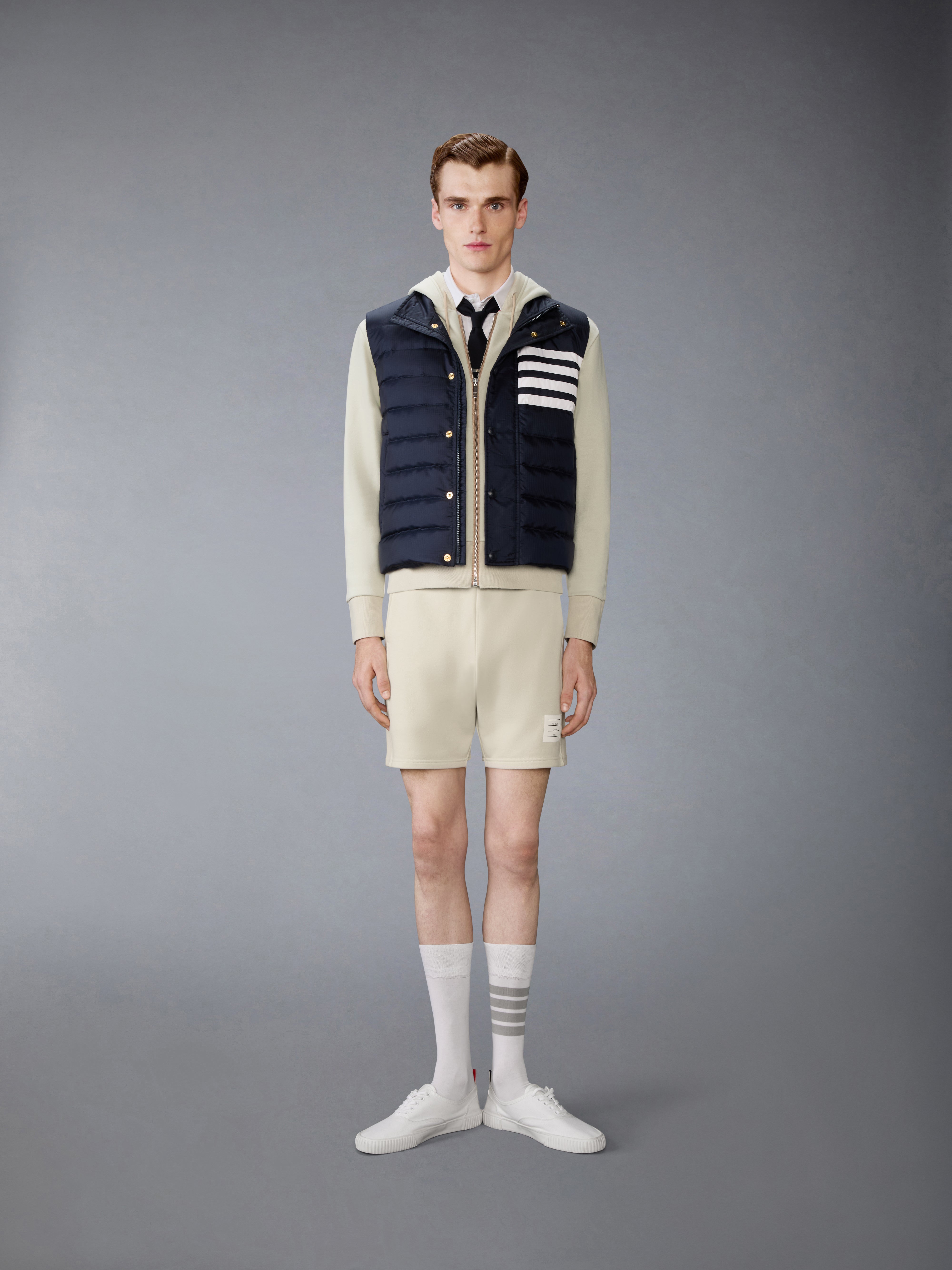 Loopback Jersey 4-Bar Zip Up Hoodie | Thom Browne