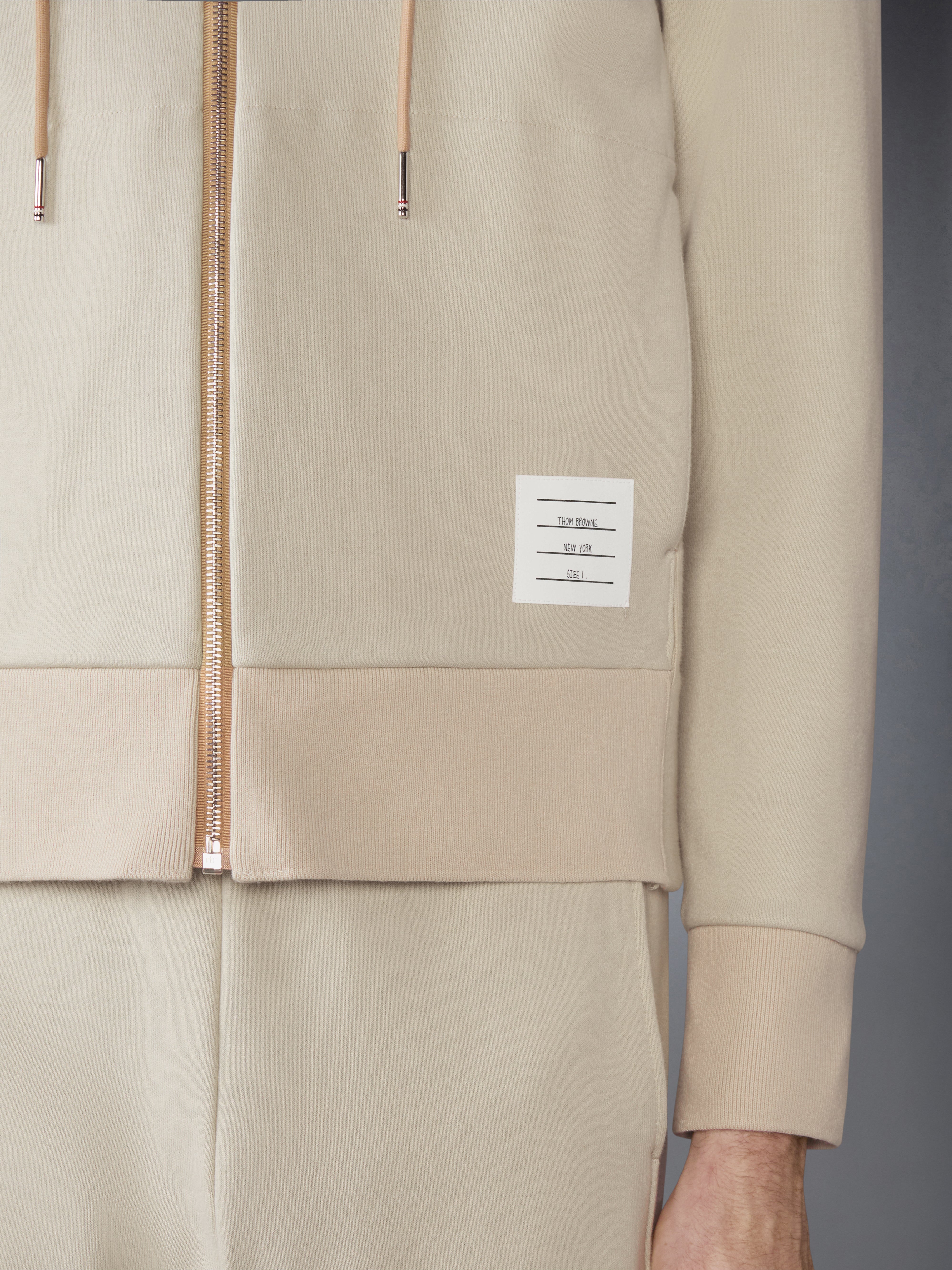 Loopback Jersey 4-Bar Zip Up Hoodie | Thom Browne