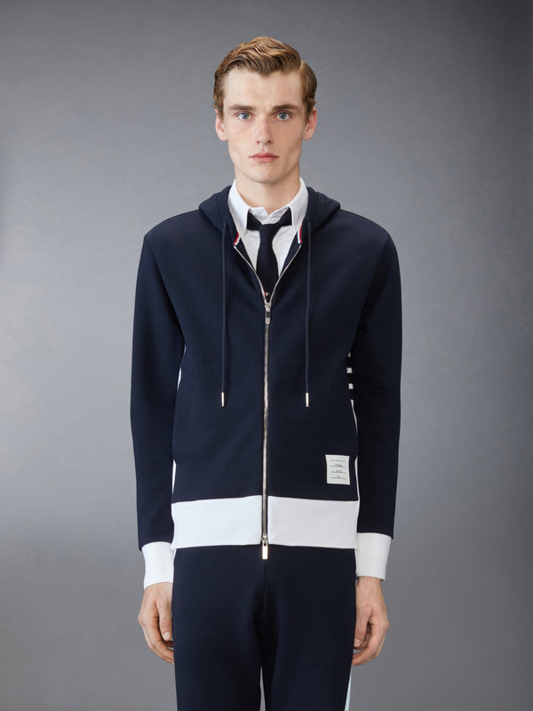 CLASSIC 4-BAR JERSEY ZIP UP HOODIE - image 1