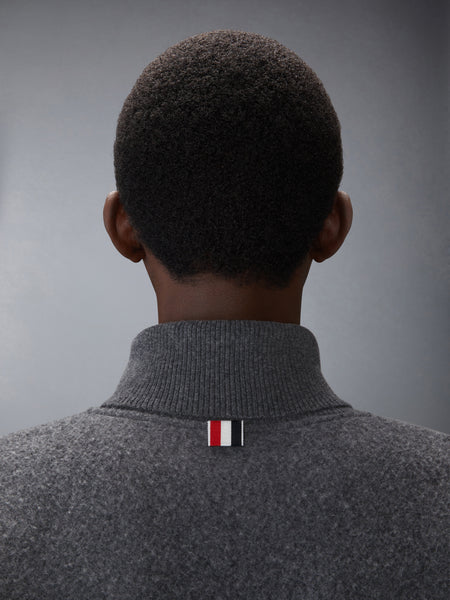 WOOL FLEECE FUNNEL NECK ZIP UP JACKET