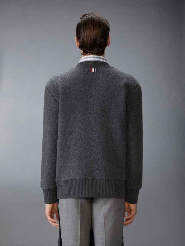 WOOL FLEECE OVERSIZED V NECK CARDIGAN - image 2