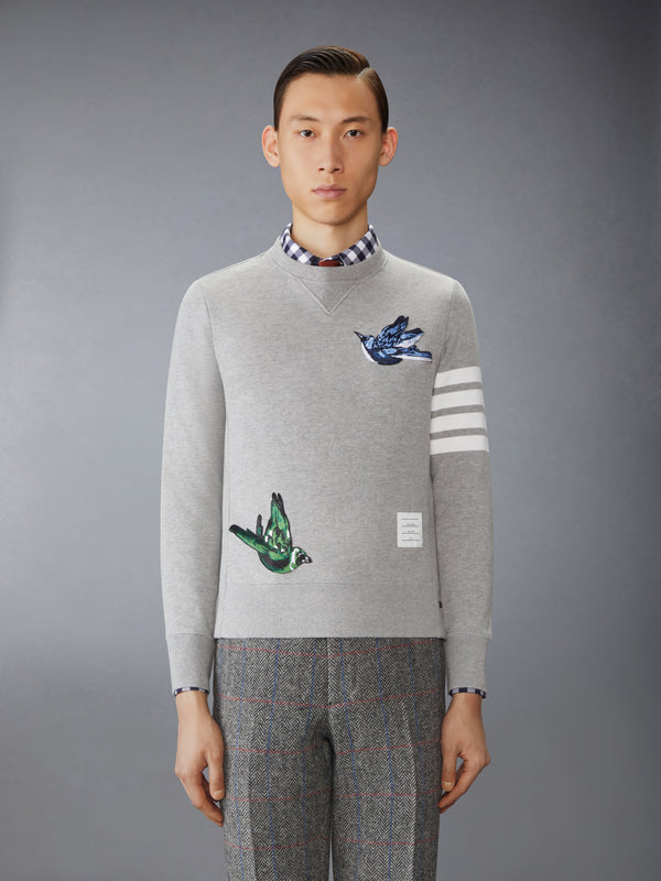 LOOPBACK BIRD PATCHES 4-BAR SWEATSHIRT - image 1