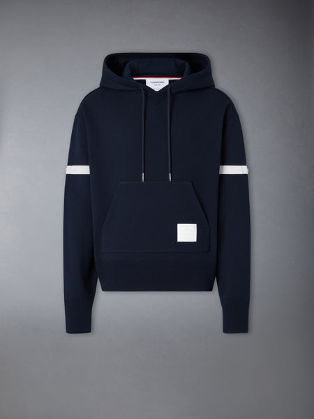 LOOPBACK JERSEY ARMBAND OVERSIZED HOODIE NAVY