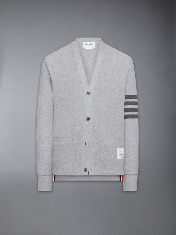 TEXTURED PIQUE 4-BAR CARDIGAN - featured image