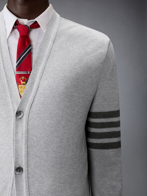 TEXTURED PIQUE 4-BAR CARDIGAN - image 5