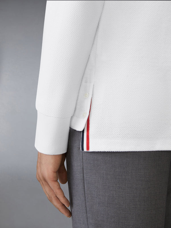 TEXTURED PIQUE 4-BAR CARDIGAN - image 4