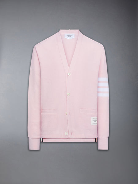 TEXTURED PIQUE 4-BAR CARDIGAN LT PINK