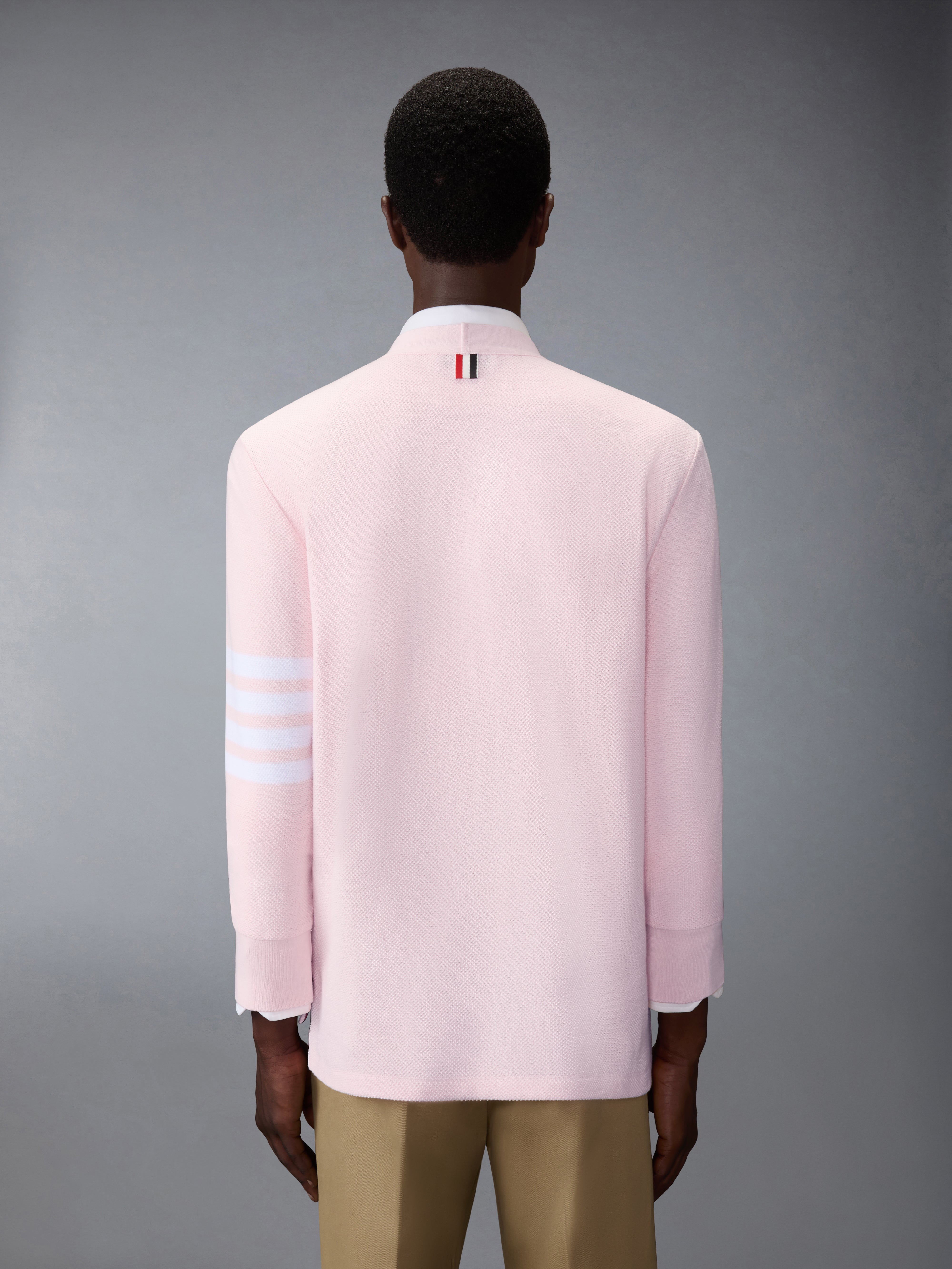 Textured Pique 4-Bar Cardigan | Thom Browne