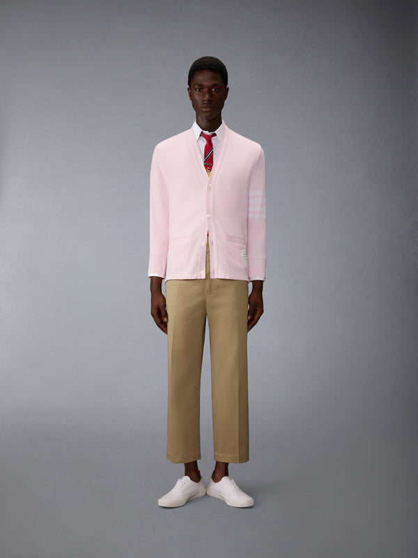 톰브라운 텍스처드 피케 4-바 카디건 MJT554A-J0248-680