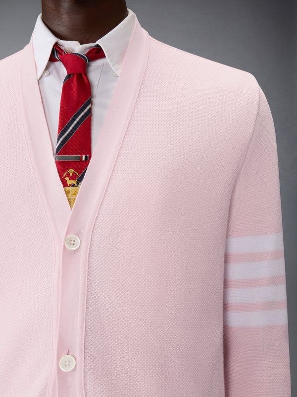 TEXTURED PIQUE 4-BAR CARDIGAN - image 5