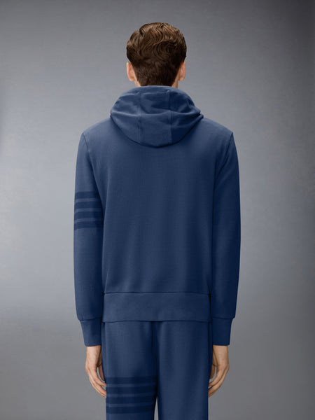 SOLID LOOPBACK 4-BAR HOODIE NAVY