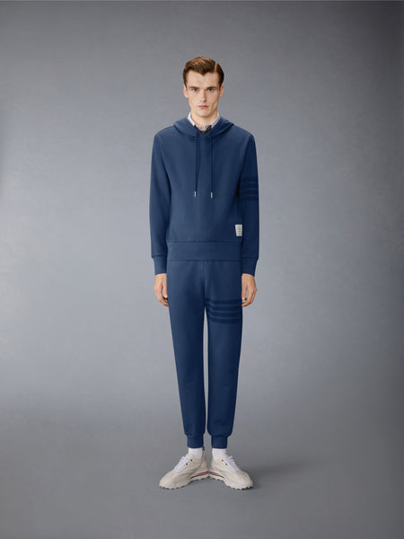 SOLID LOOPBACK 4-BAR HOODIE NAVY