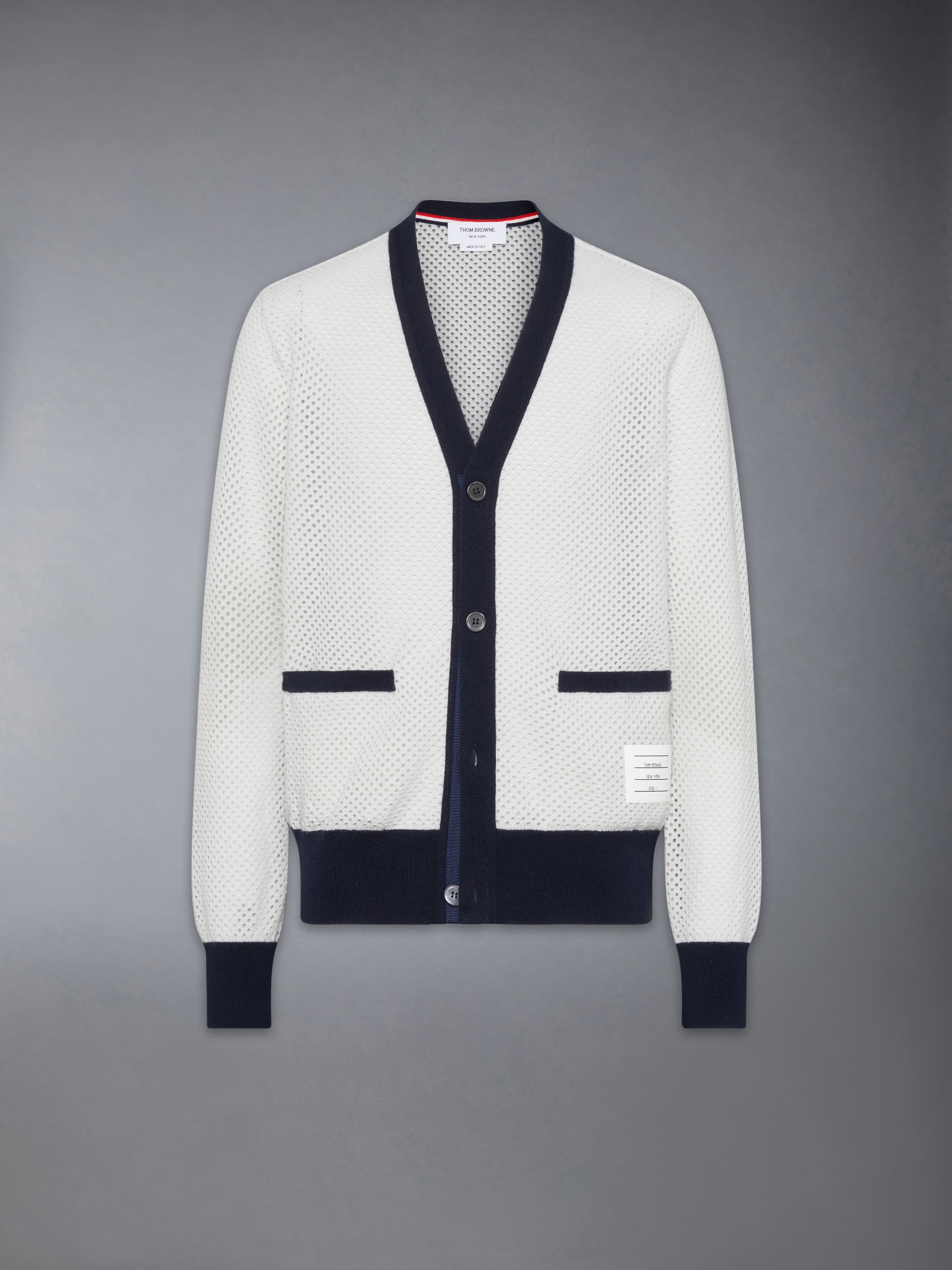 Mesh Cashmere Cardigan | Thom Browne