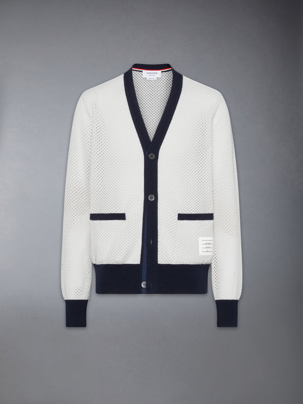 MESH CASHMERE CARDIGAN - featured image