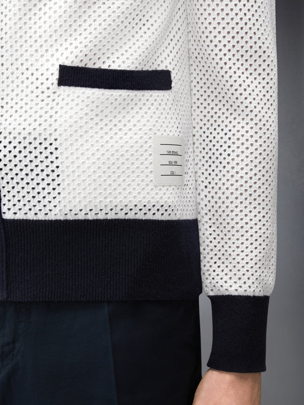 MESH CASHMERE CARDIGAN - image 4