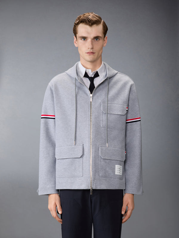 DOUBLE FACE TECH TWILL OVERSIZED ARMBAND PARKA - image 1