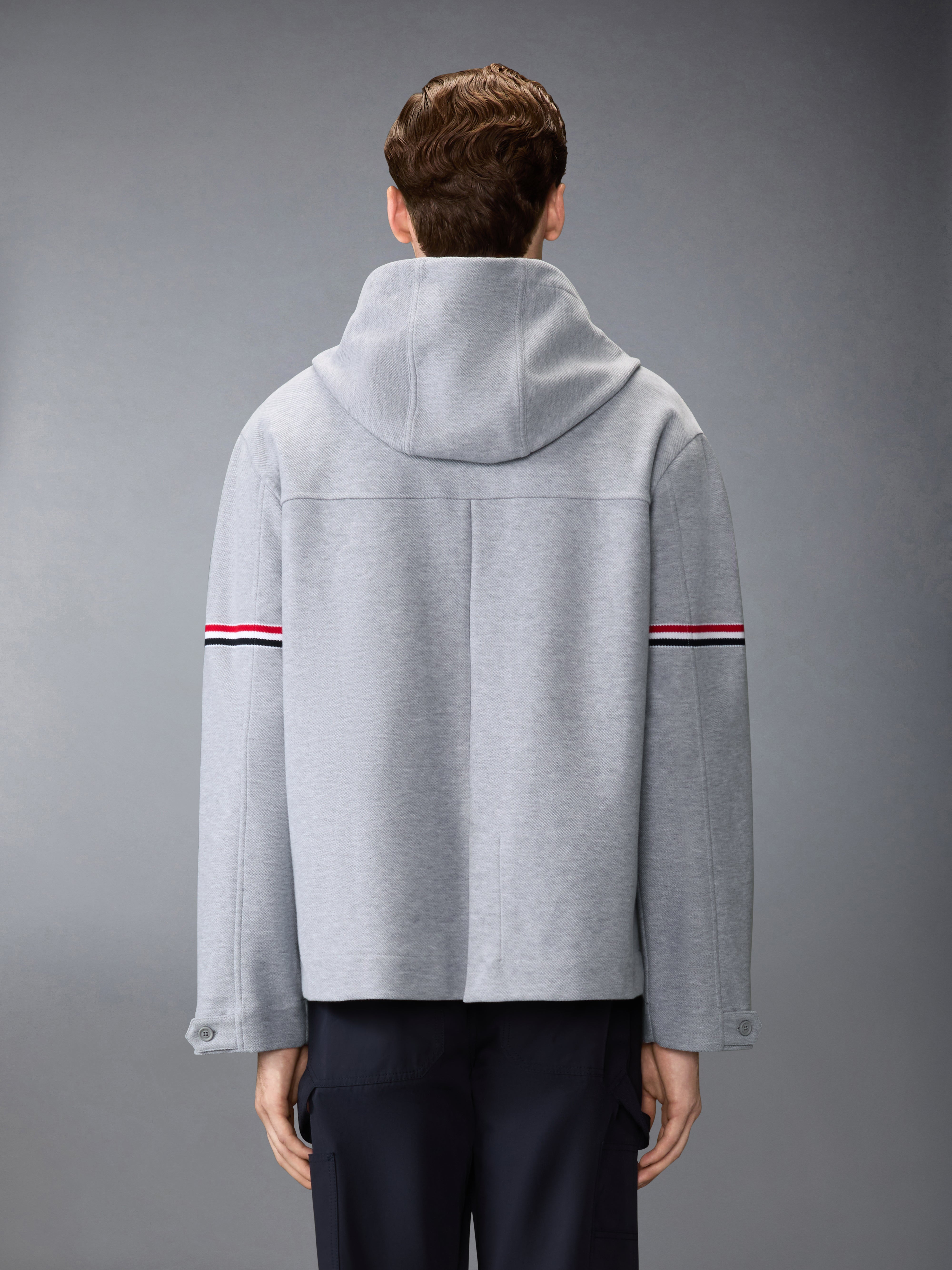 Double Face Tech Twill Oversized Parka With Armbands | Thom Browne