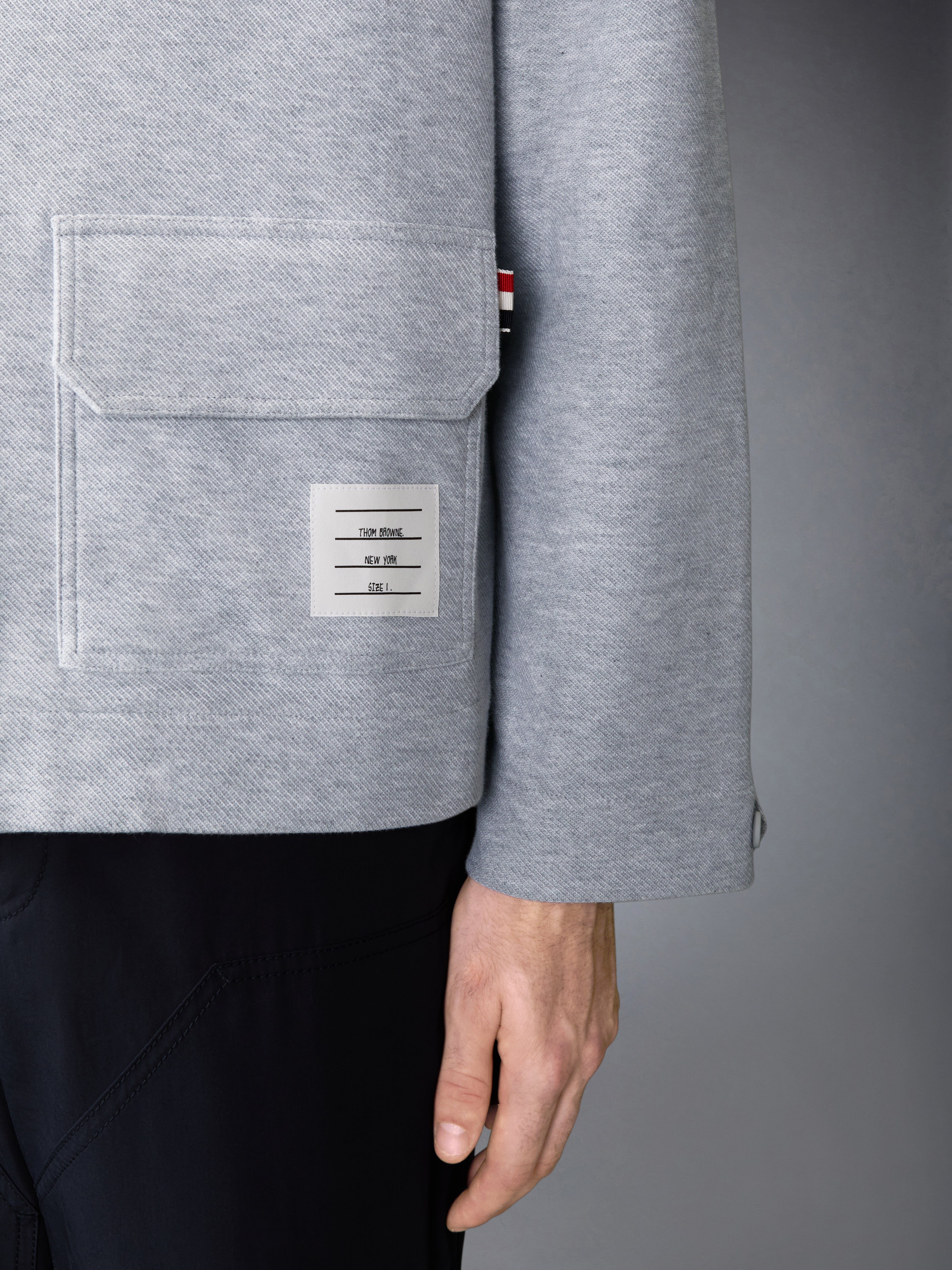Double Face Tech Twill Oversized Parka With Armbands | Thom Browne