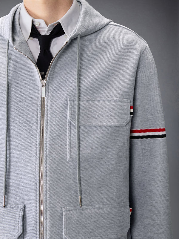 DOUBLE FACE TECH TWILL OVERSIZED ARMBAND PARKA - image 6