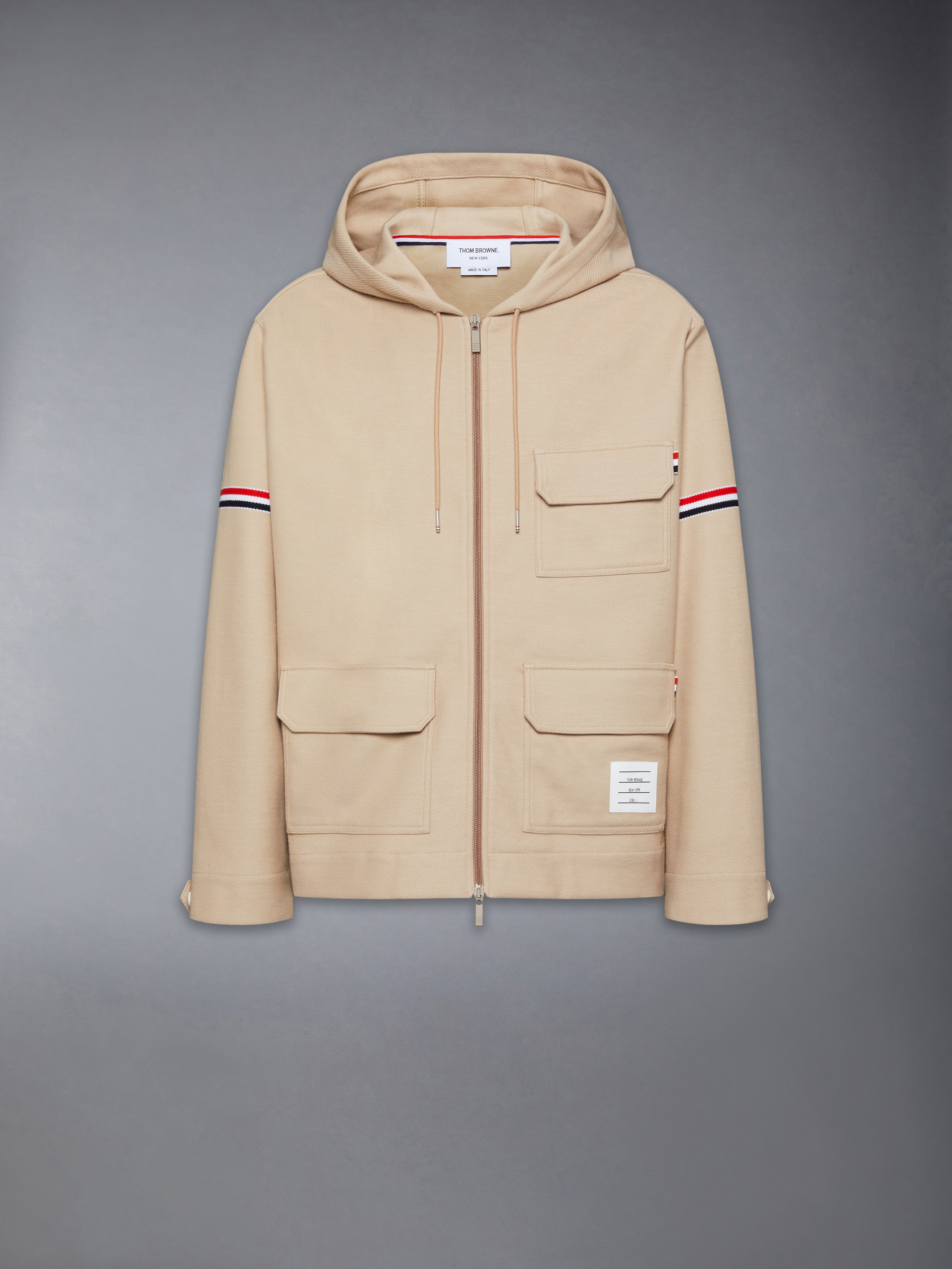 Double Face Tech Twill Oversized Armband Parka | Thom Browne