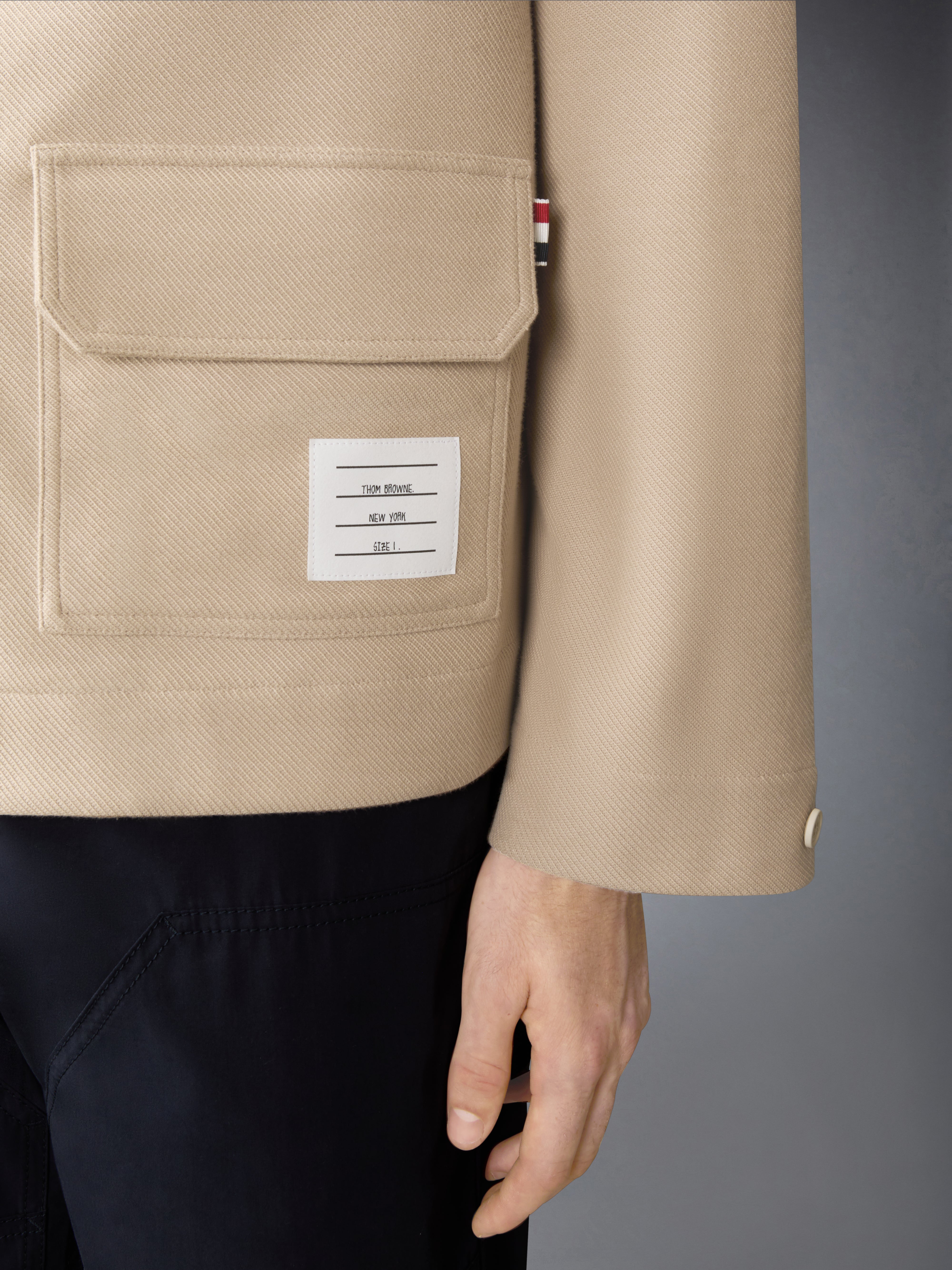 Double Face Tech Twill Oversized Armband Parka | Thom Browne