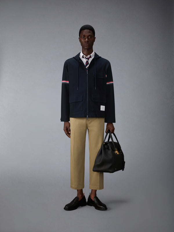 DOUBLE FACE TECH TWILL OVERSIZED ARMBAND PARKA - image 4