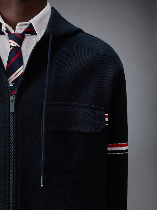 DOUBLE FACE TECH TWILL OVERSIZED ARMBAND PARKA - image 5