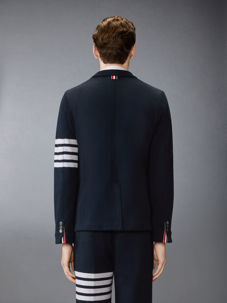 DOUBLE FACE KNIT 4-BAR SACK JACKET NAVY