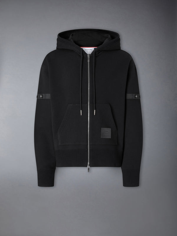LOOPBACK JERSEY ARMBAND RELAXED ZIP UP HOODIE - featured image