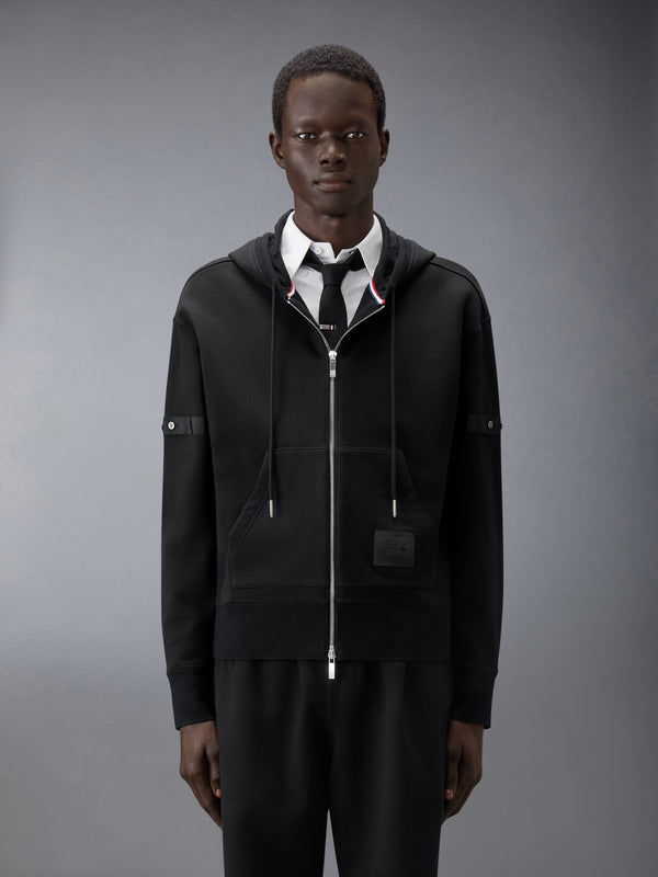 LOOPBACK JERSEY ARMBAND RELAXED ZIP UP HOODIE - image 2