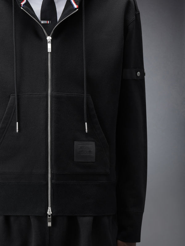 LOOPBACK JERSEY ARMBAND RELAXED ZIP UP HOODIE - image 5