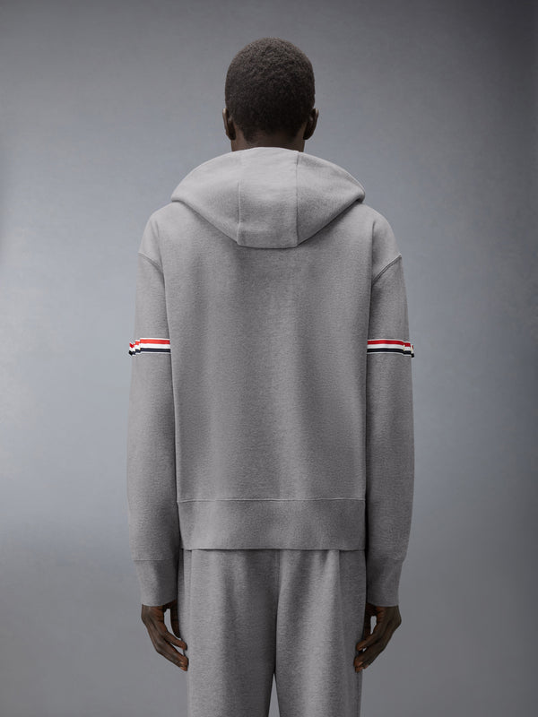 LOOPBACK JERSEY ARMBAND RELAXED ZIP UP HOODIE - image 2
