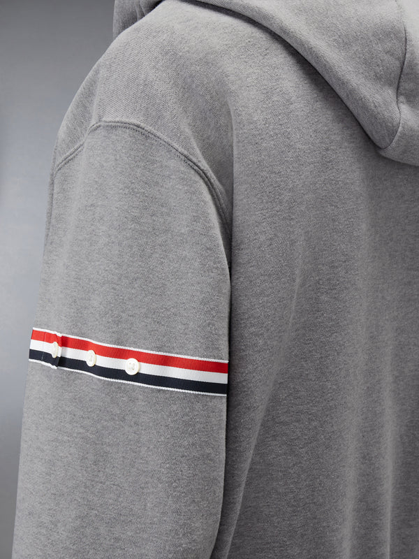 LOOPBACK JERSEY ARMBAND RELAXED ZIP UP HOODIE - image 5