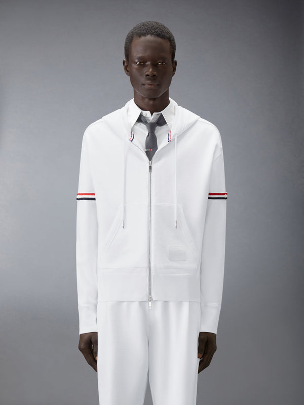 LOOPBACK JERSEY ARMBAND RELAXED ZIP UP HOODIE - image 2