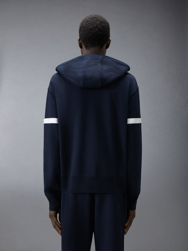 LOOPBACK JERSEY ARMBAND RELAXED ZIP UP HOODIE - image 2