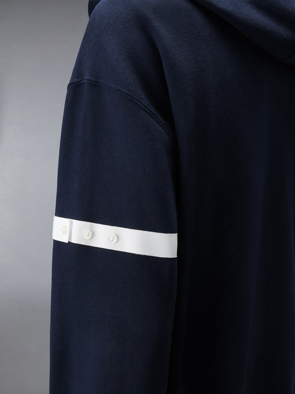 LOOPBACK JERSEY ARMBAND RELAXED ZIP UP HOODIE - image 5