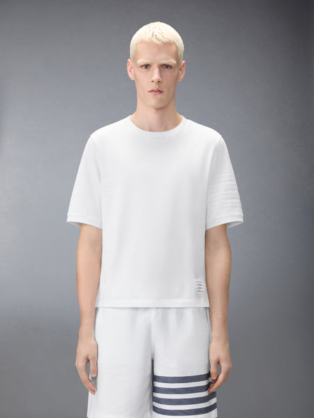 JERSEY OTTOMAN 4-BAR TEE WHITE