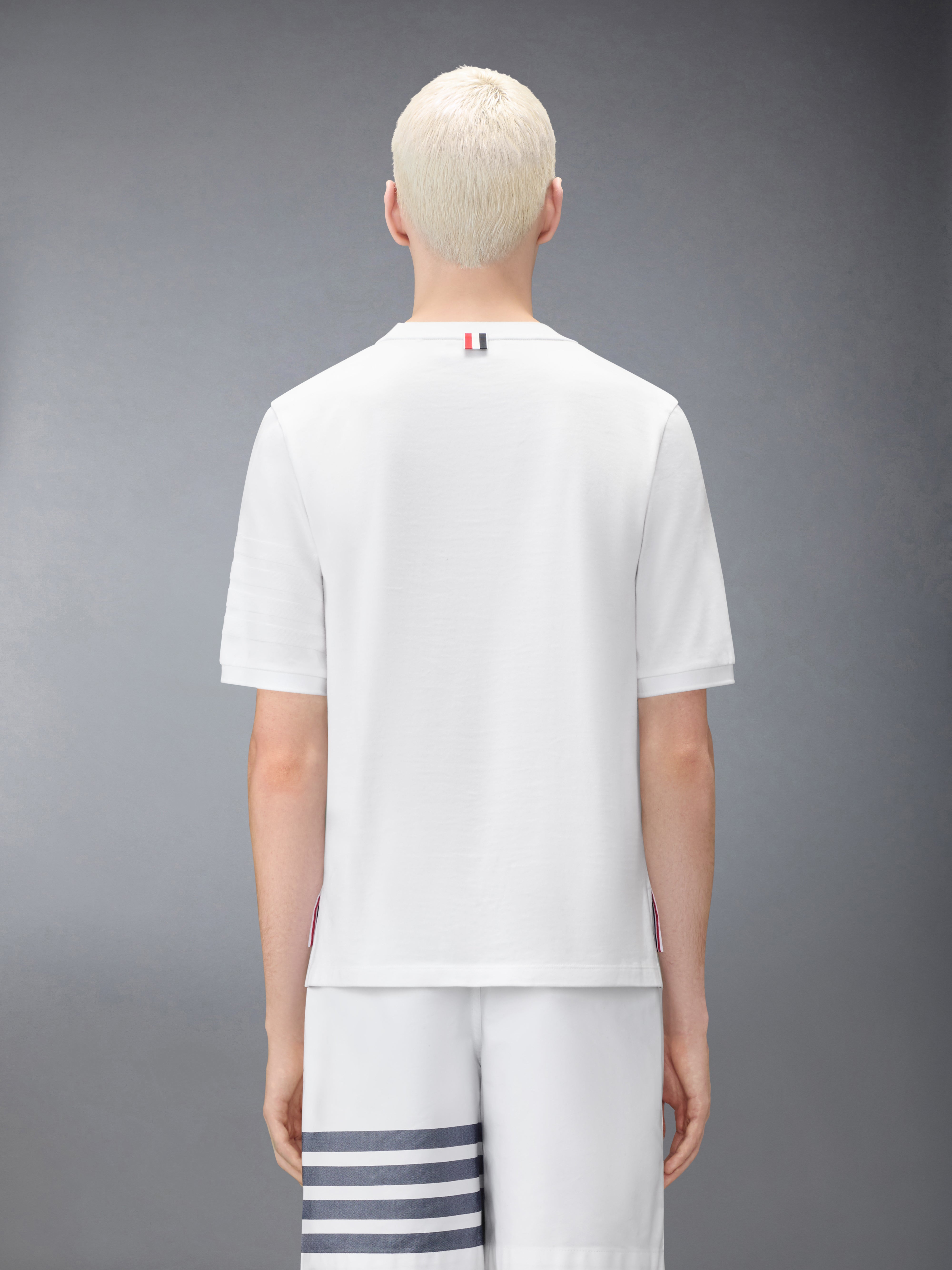 Jersey Ottoman 4-Bar Tee | Thom Browne