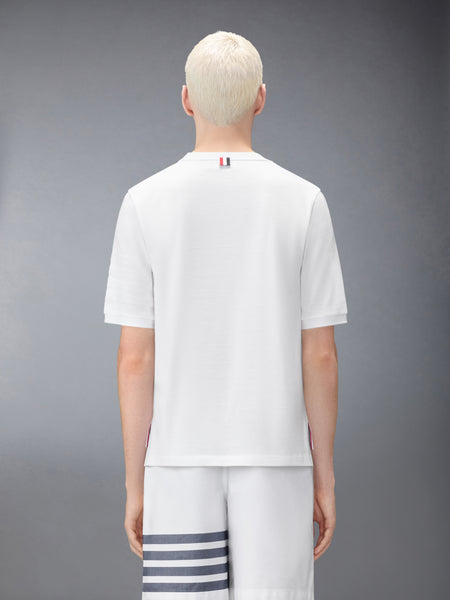 JERSEY OTTOMAN 4-BAR TEE WHITE