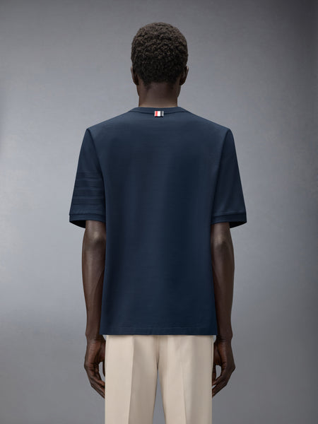 JERSEY OTTOMAN 4-BAR TEE NAVY