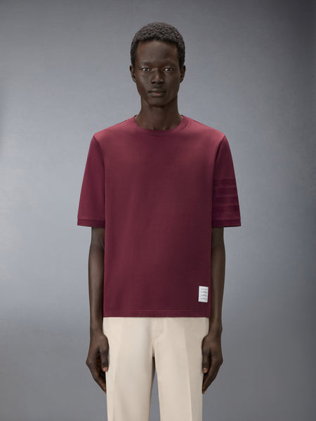 JERSEY OTTOMAN 4-BAR TEE BURGUNDY