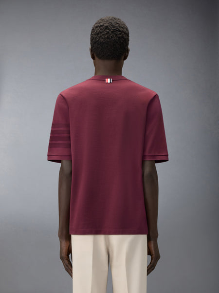 JERSEY OTTOMAN 4-BAR TEE BURGUNDY